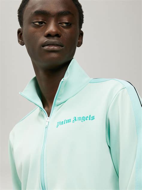 Palm Angels Track Jacket Fluo Green Men's 